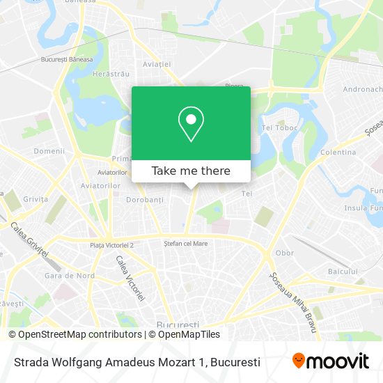 Strada Wolfgang Amadeus Mozart 1 map
