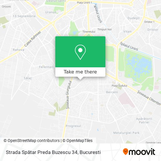 Strada Spătar Preda Buzescu 34 map