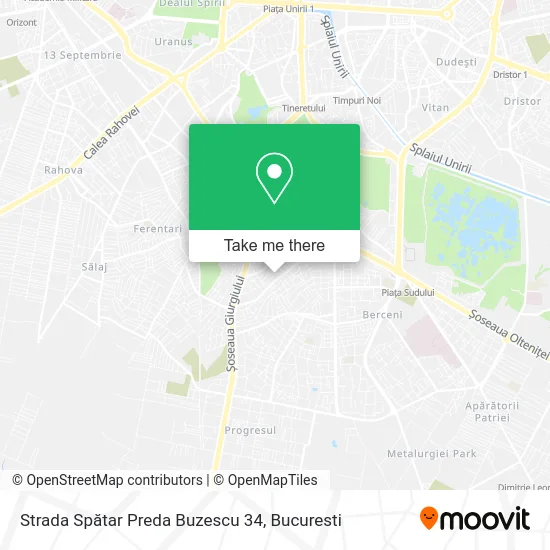 Strada Spătar Preda Buzescu 34 map