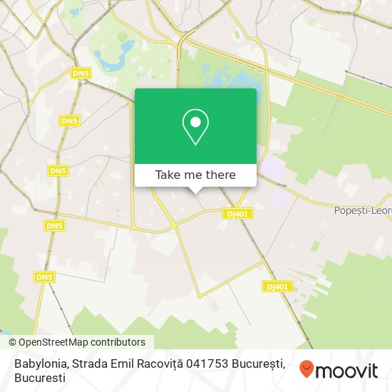 Babylonia, Strada Emil Racoviță 041753 București map