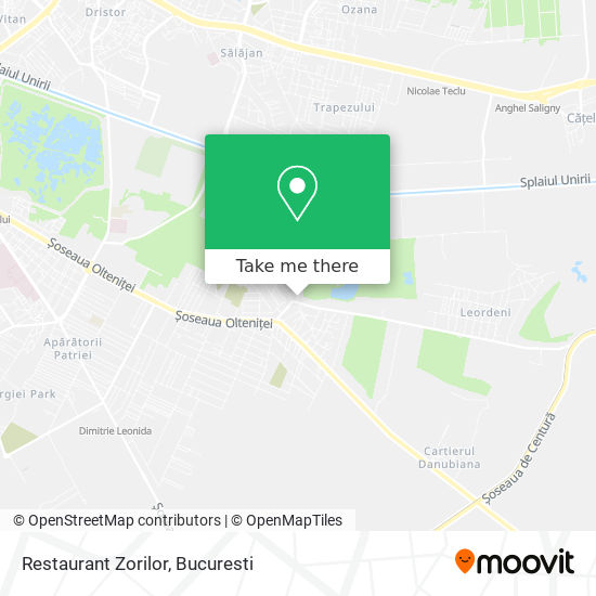 Restaurant Zorilor map