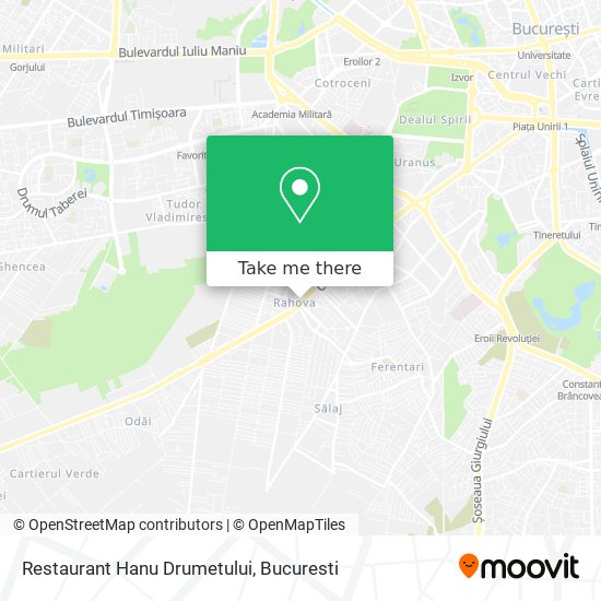 Restaurant Hanu Drumetului map