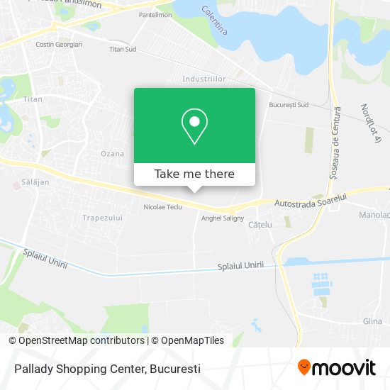 Pallady Shopping Center map
