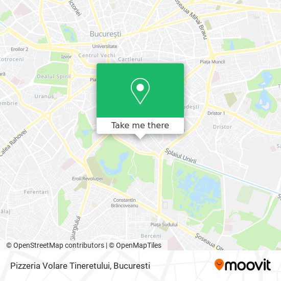 Pizzeria Volare Tineretului map