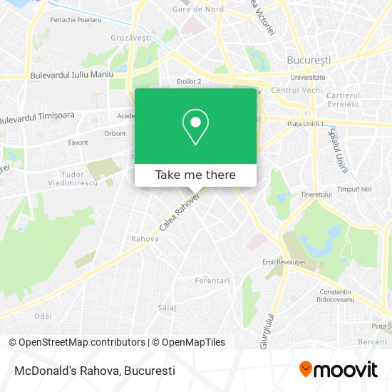 McDonald's Rahova map