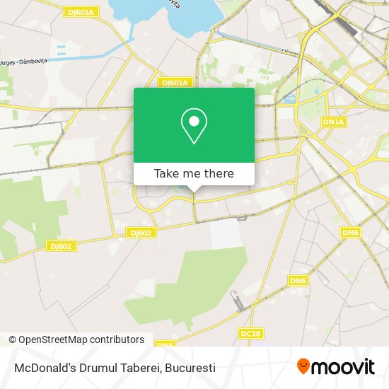 McDonald's Drumul Taberei map