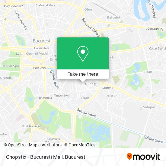 Chopstix - Bucuresti Mall map