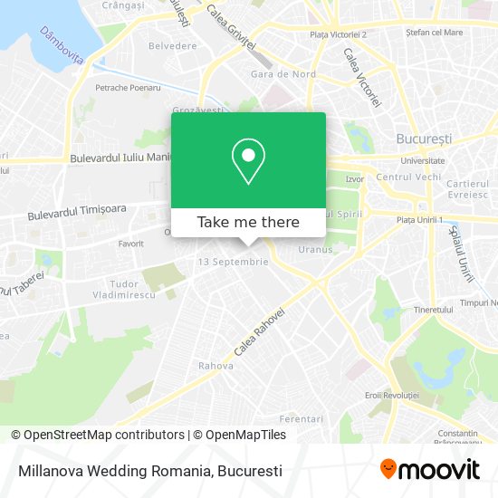 Millanova Wedding Romania map
