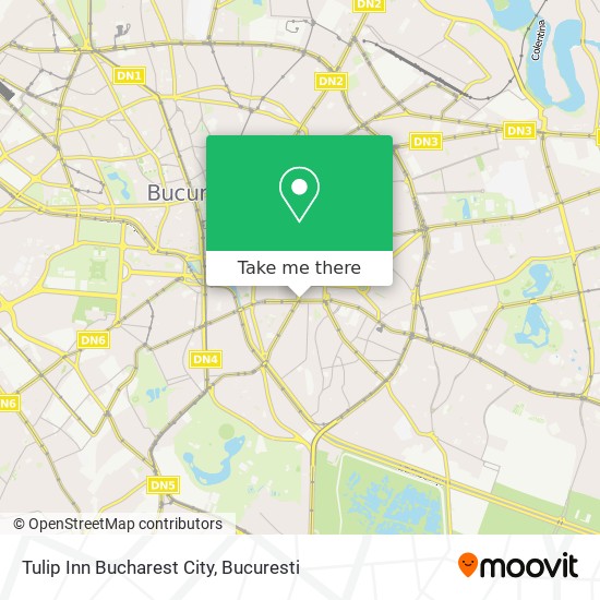 Tulip Inn Bucharest City map