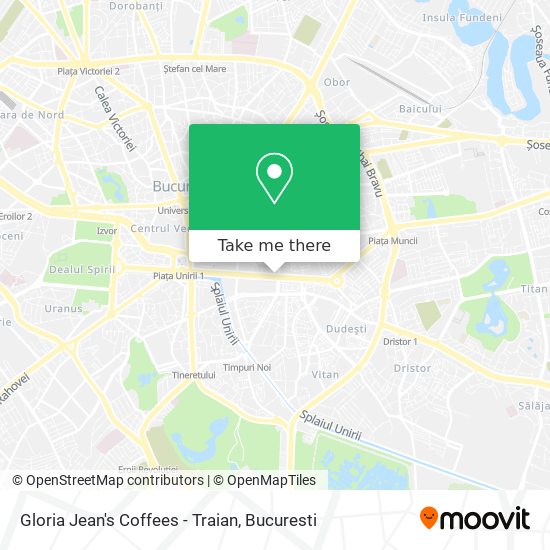 Gloria Jean's Coffees - Traian map