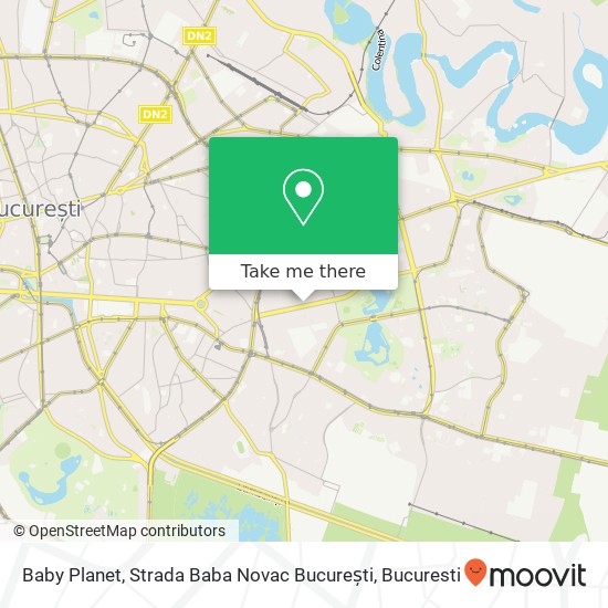 Baby Planet, Strada Baba Novac București map