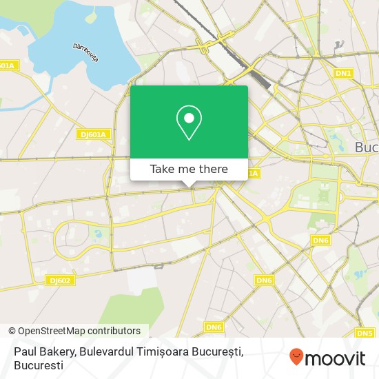 Paul Bakery, Bulevardul Timișoara București map