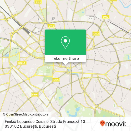 Finikia Lebanese Cuisine, Strada Franceză 13 030102 București map