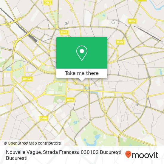 Nouvelle Vague, Strada Franceză 030102 București map