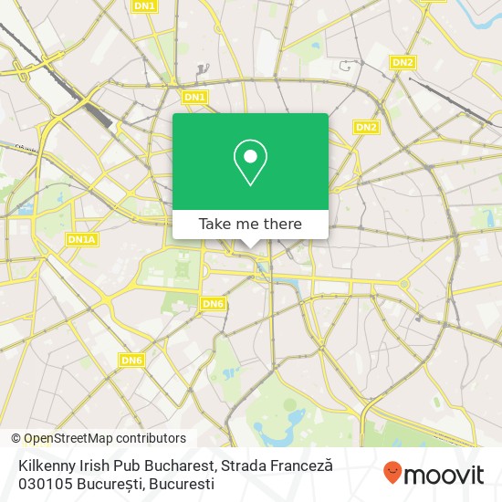 Kilkenny Irish Pub Bucharest, Strada Franceză 030105 București map