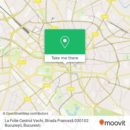 La Folie Centrul Vechi, Strada Franceză 030102 București map