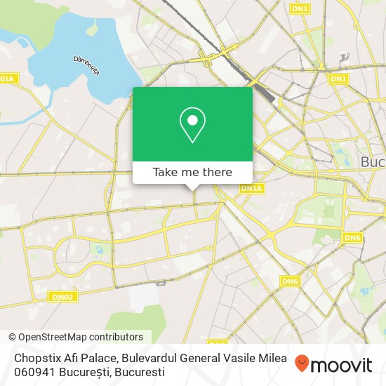 Chopstix Afi Palace, Bulevardul General Vasile Milea 060941 București map