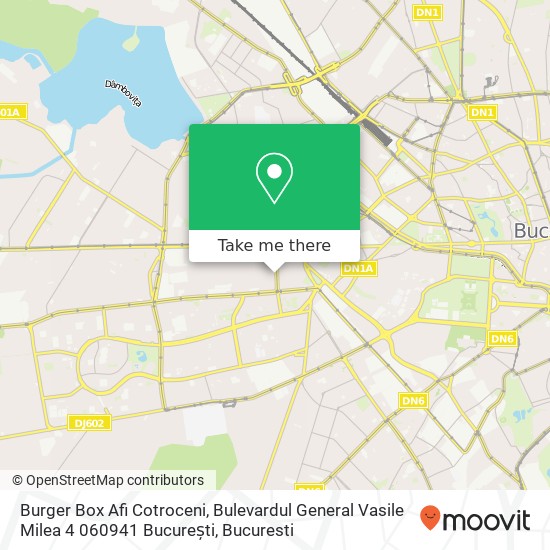 Burger Box Afi Cotroceni, Bulevardul General Vasile Milea 4 060941 București map