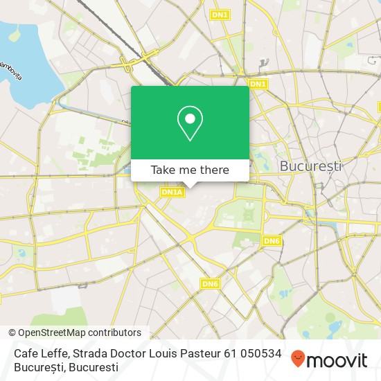 Cafe Leffe, Strada Doctor Louis Pasteur 61 050534 București map