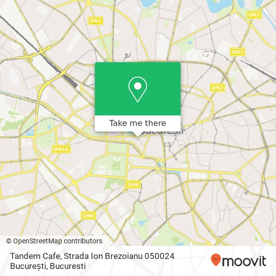 Tandem Cafe, Strada Ion Brezoianu 050024 București map