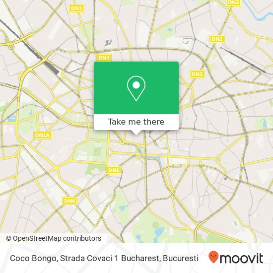 Coco Bongo, Strada Covaci 1 Bucharest map