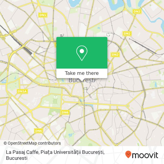 La Pasaj Caffe, Piața Universității București map