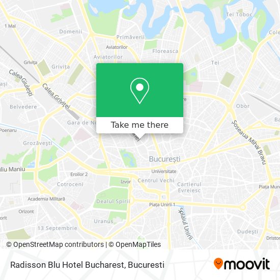 Radisson Blu Hotel Bucharest map