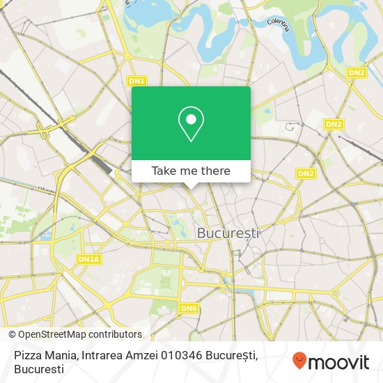 Pizza Mania, Intrarea Amzei 010346 București map