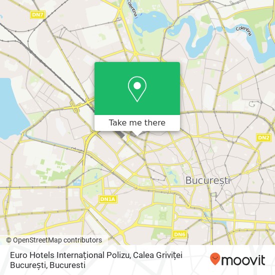 Euro Hotels Internațional Polizu, Calea Griviței București map