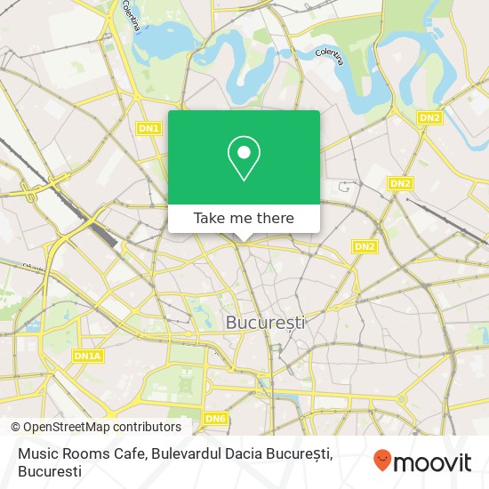 Music Rooms Cafe, Bulevardul Dacia București map