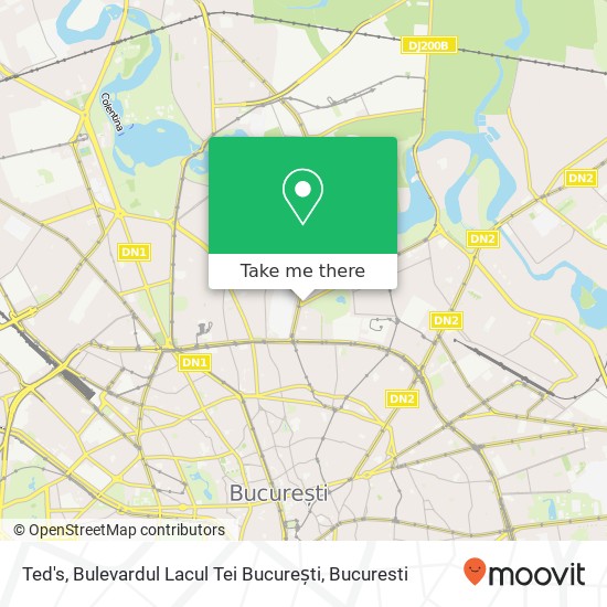 Ted's, Bulevardul Lacul Tei București map