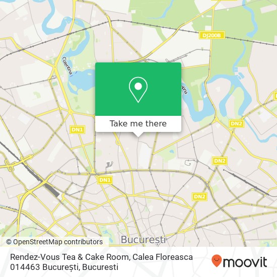 Rendez-Vous Tea & Cake Room, Calea Floreasca 014463 București map