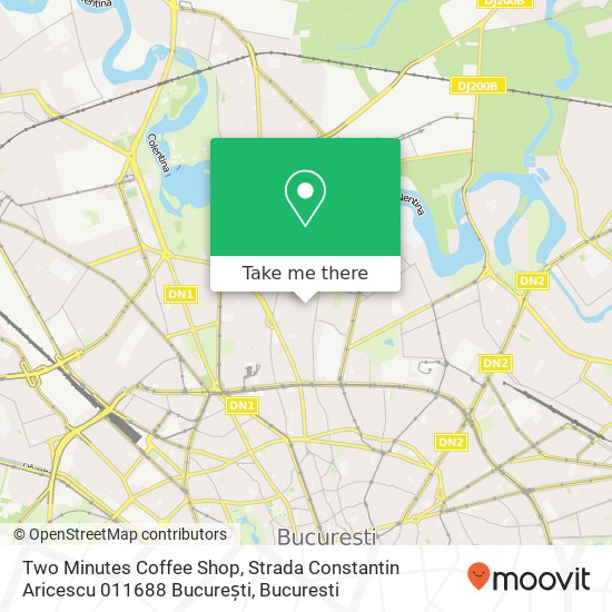 Two Minutes Coffee Shop, Strada Constantin Aricescu 011688 București map