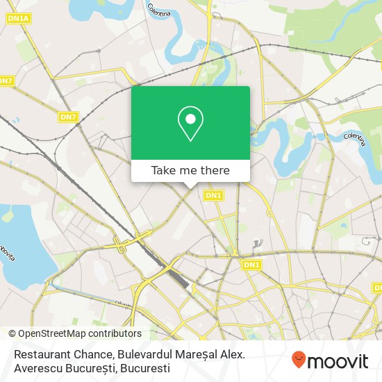 Restaurant Chance, Bulevardul Mareșal Alex. Averescu București map