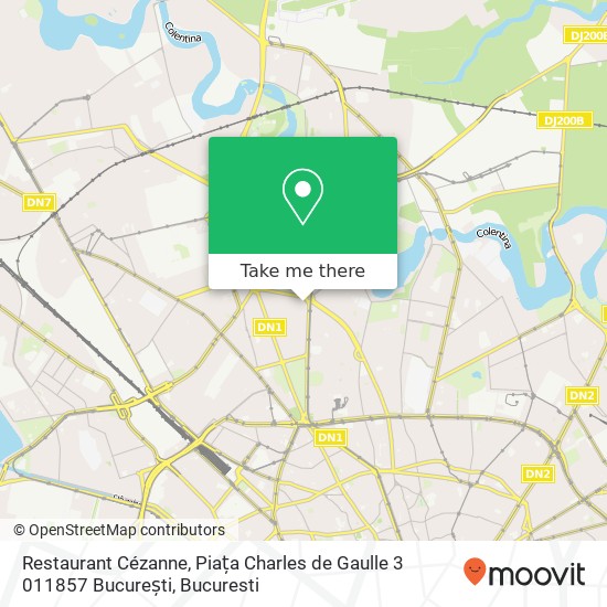 Restaurant Cézanne, Piața Charles de Gaulle 3 011857 București map