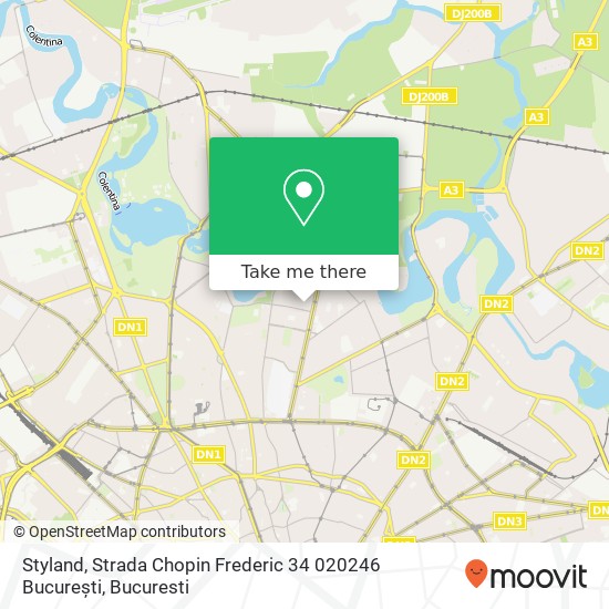 Styland, Strada Chopin Frederic 34 020246 București map