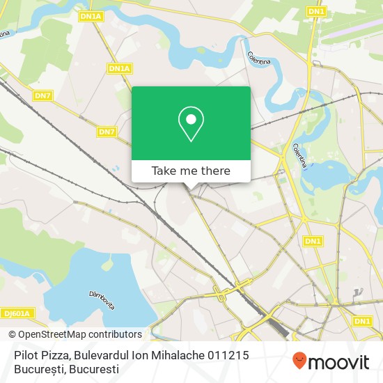 Pilot Pizza, Bulevardul Ion Mihalache 011215 București map