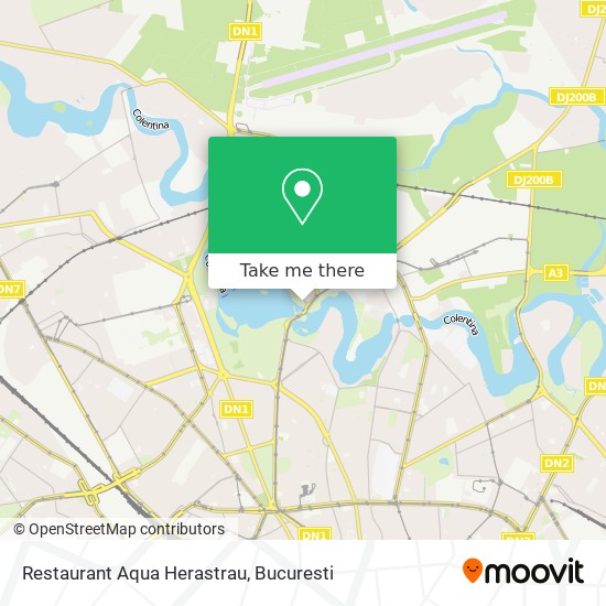 Restaurant Aqua Herastrau map