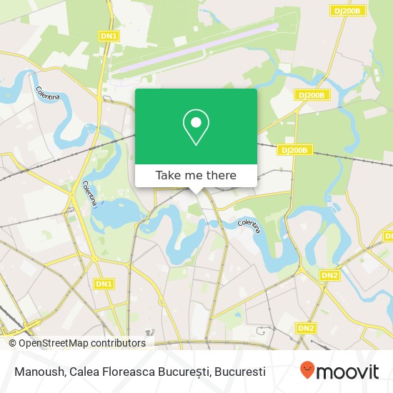 Manoush, Calea Floreasca București map