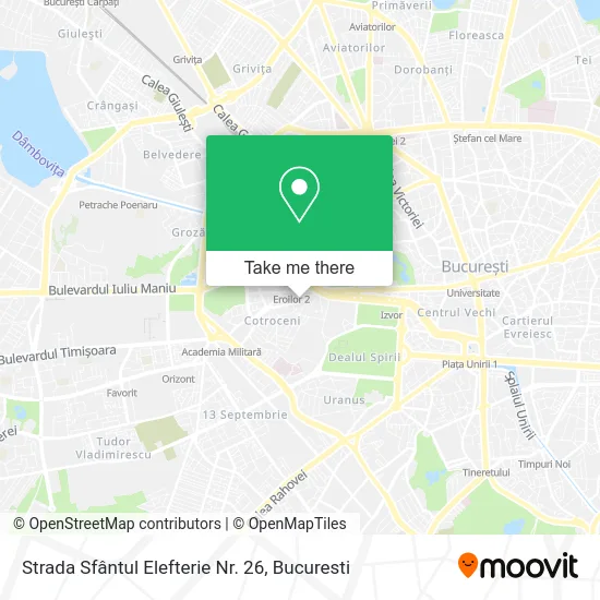 Strada Sfântul Elefterie Nr. 26 map