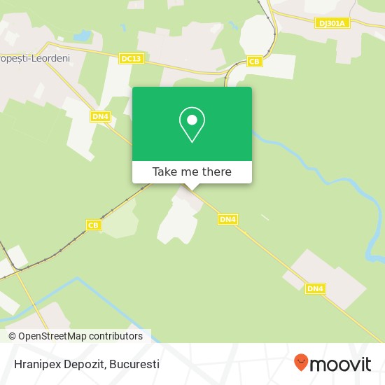 Hranipex Depozit map