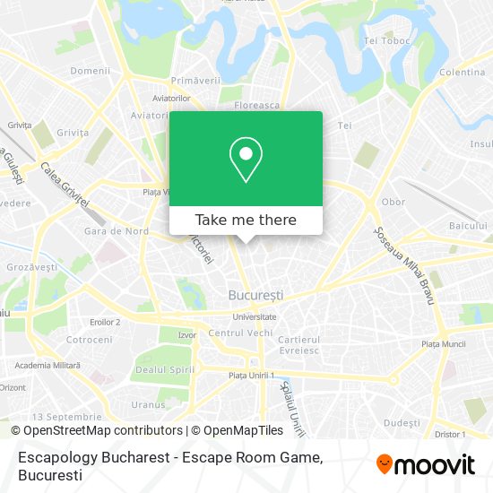 Escapology Bucharest - Escape Room Game map