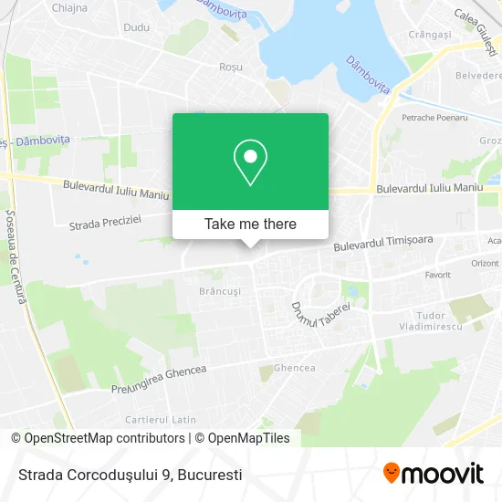 Strada Corcoduşului 9 map