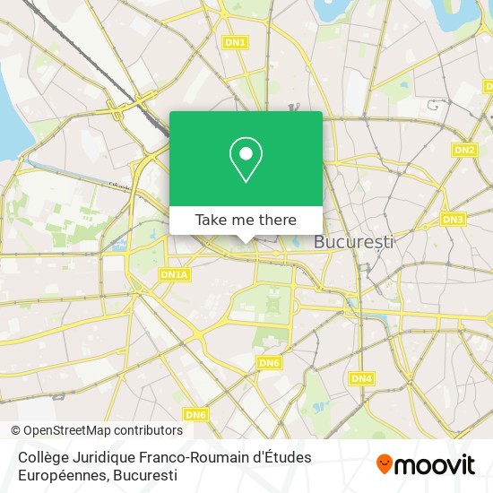 Collège Juridique Franco-Roumain d'Études Européennes map