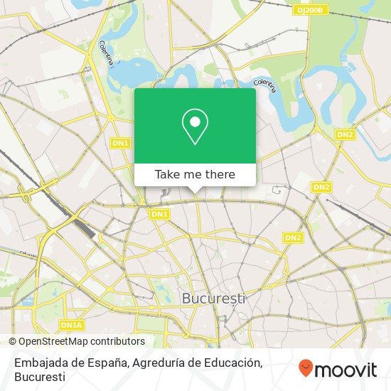 Embajada de España, Agreduría de Educación map