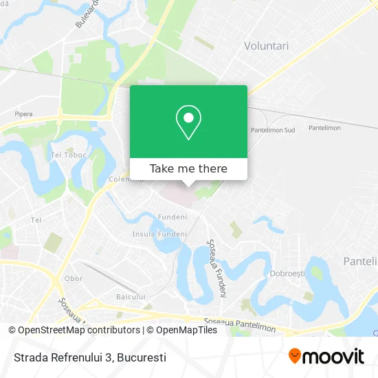Strada Refrenului 3 map