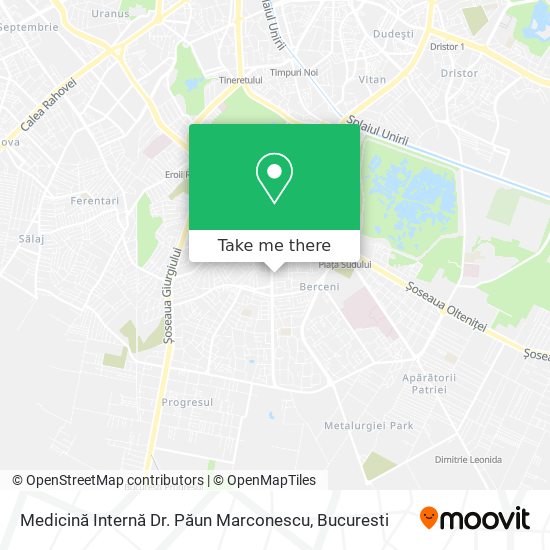 Medicină Internă Dr. Păun Marconescu map