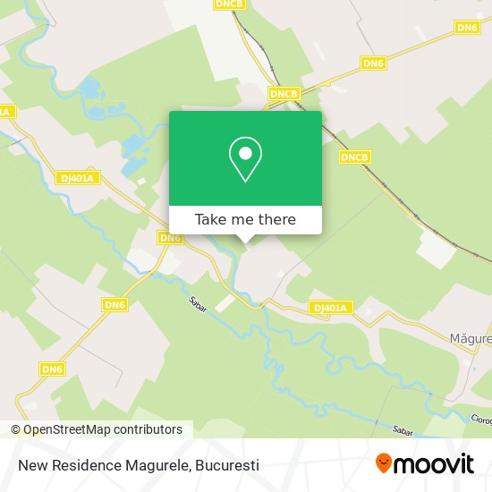 New Residence Magurele map
