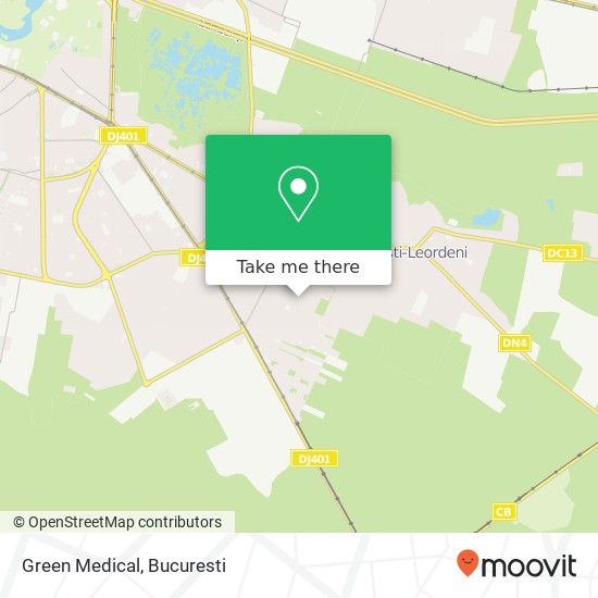 Green Medical map