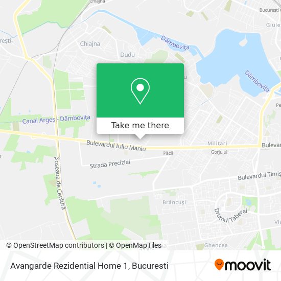 Avangarde Rezidential Home 1 map